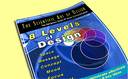 Level 8 Design Mock cover of Magazine